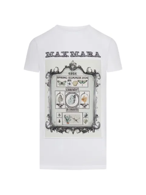 Max Mara graphic-print short-sleeve T-shirt White 2611941062600