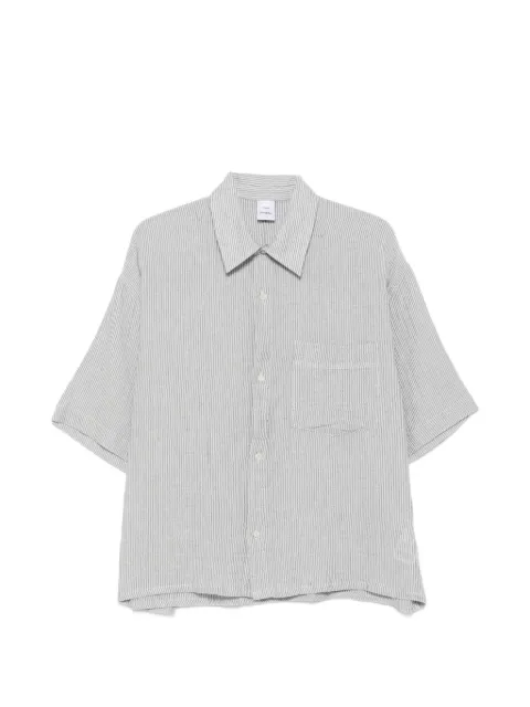 Won Hundred striped short-sleeve shirt Neutrals 443013075