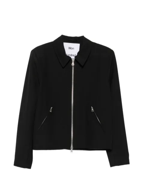 Won Hundred Dutton zip-up overshirt Black 397914306
