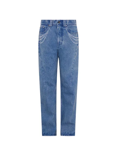 Paris Georgia jewelled straight jeans Blue JWLJN001