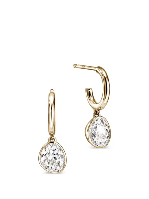 John Hardy Lovestruck™ gold diamond hoop earrings Gold EGGX43006LGD