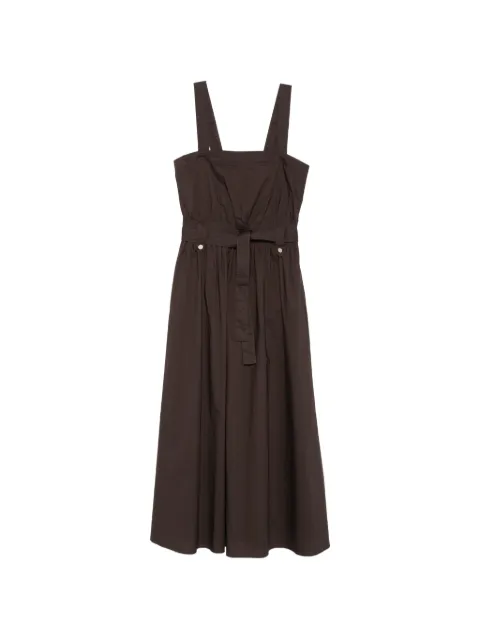 LIU JO long poplin dress Brown WA6312T4853