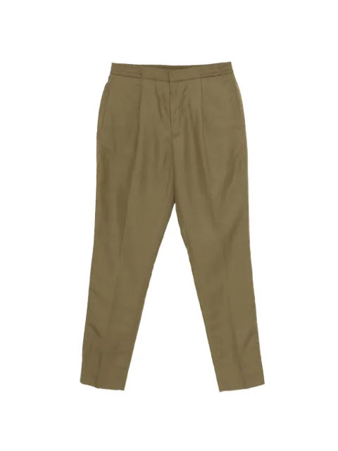Officine Generale pleated trousers Green S26MTLG455