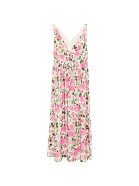 LIU JO floral V-neck maxi dress Neutrals WA6405T434AP9382