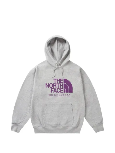 Palace x The North Face Purple Label Field Graphic hoodie Grey P0114