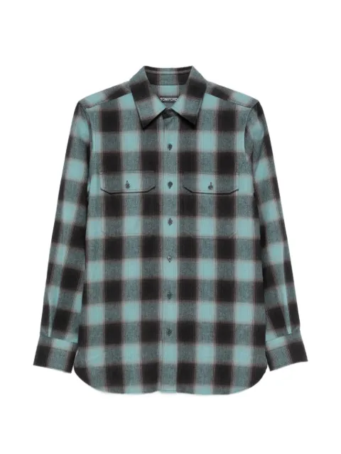 TOM FORD button-up shirt Grey HME001FMC344