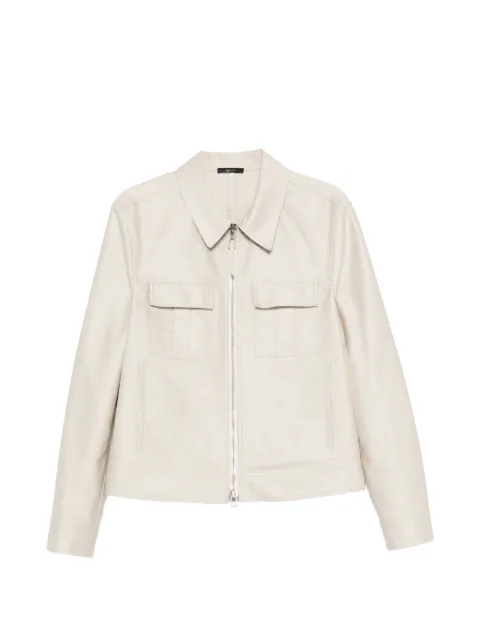 TOM FORD cotton satin blouson Neutrals OBS084FMC328