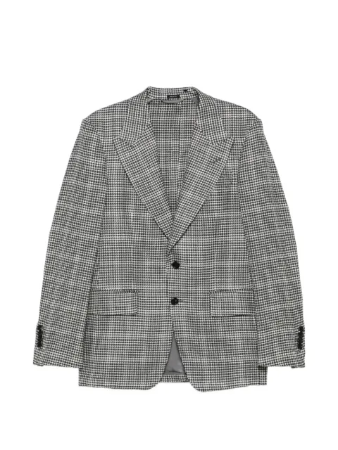 TOM FORD Shelton button-up blazer Black JDSG02WSP63