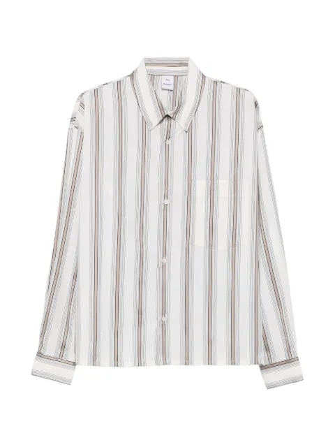 Won Hundred Maza stripe-print shirt White 451014314