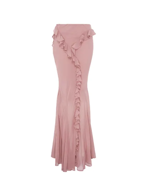 Paris Georgia ruffled maxi skirt Pink ROMASK001DPK