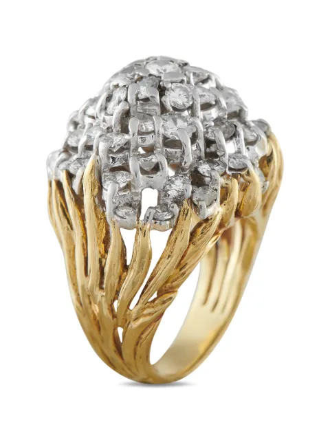LB Exclusive diamond cluster ring Gold MF20021926
