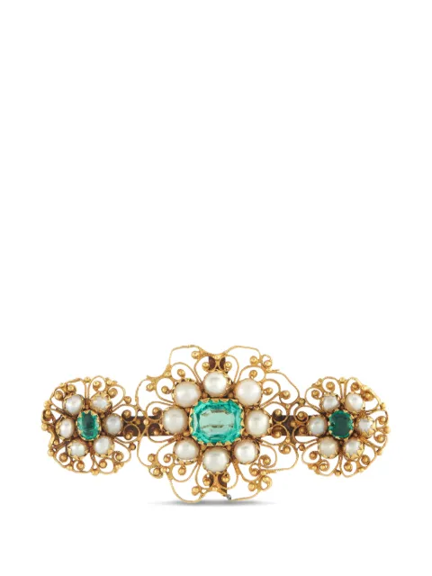 LB Exclusive emerald brooch Gold MF44022026