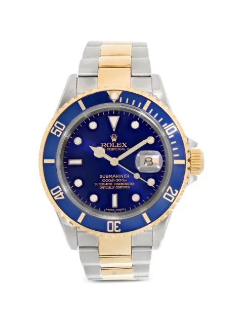 Rolex Submariner 40mm watch Blue 16613