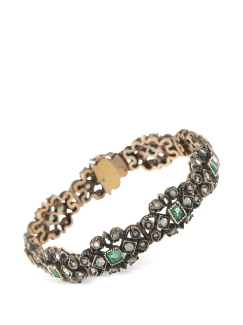 LB Exclusive diamond and emerald bracelet Pink MF57021826