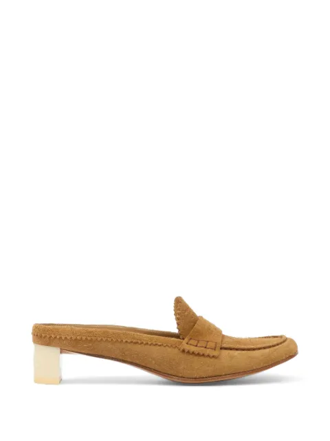 MM6 Maison Margiela leather slippers Neutrals S66WX0074P7704