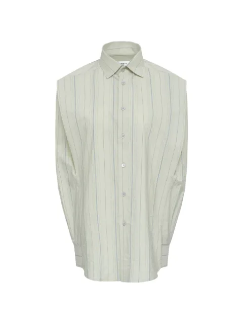MM6 Maison Margiela striped shirt Green S62DT0052M35879