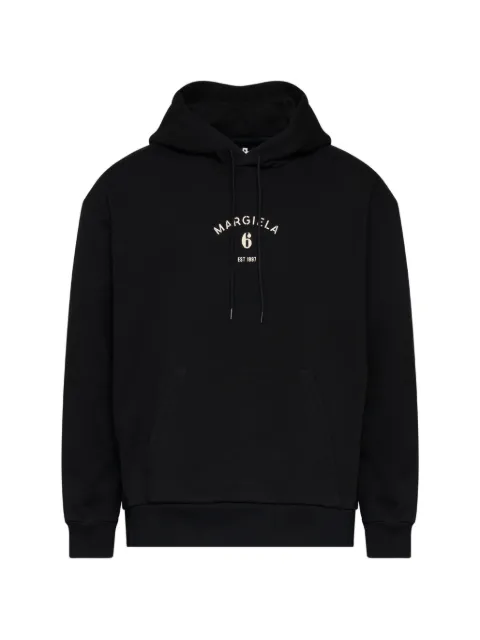 MM6 Maison Margiela logo-print hoodie Black SH2GU0031M25014