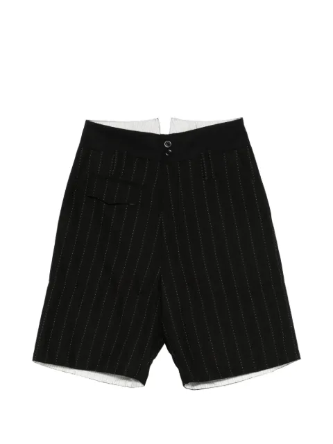 Namacheko pinstripe shorts Black 517N2502