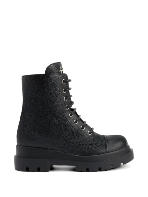 Giuseppe Zanotti Evin laced logo detail boots Black E670005H01