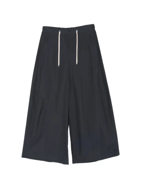 'S Max Mara drawstring-fastening wide-leg trousers Blue 2619131033600