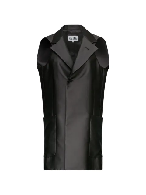 MM6 Maison Margiela sleeveless waistcoat Black S62FB0087M35881