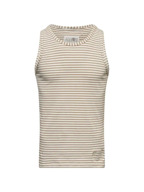 MM6 Maison Margiela striped top Neutrals SH2NL0024M20221
