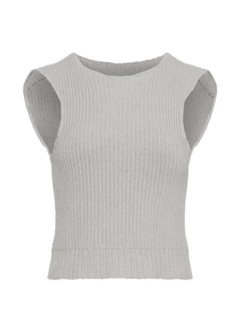 MM6 Maison Margiela ribbed vest Grey S62NC0180M13312