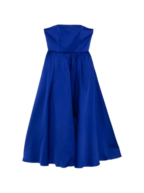 Roland Mouret strapless A-line dress Blue RMSS26068MTFBL