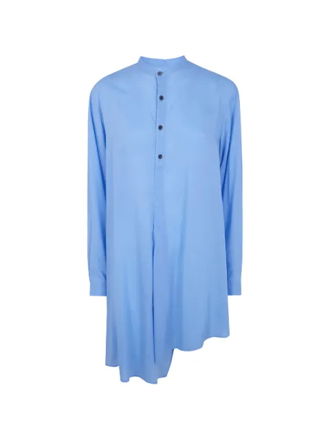 Y's asymmetric shirt Blue YKB18200