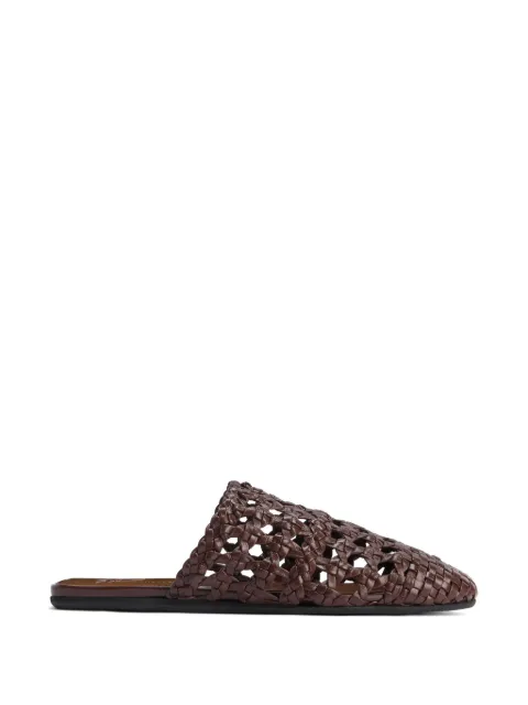 Giuseppe Zanotti hand-woven cage slippers Brown E650020002