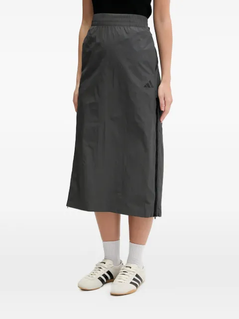 adidas logo-embroidery midi skirt Grey KA1889