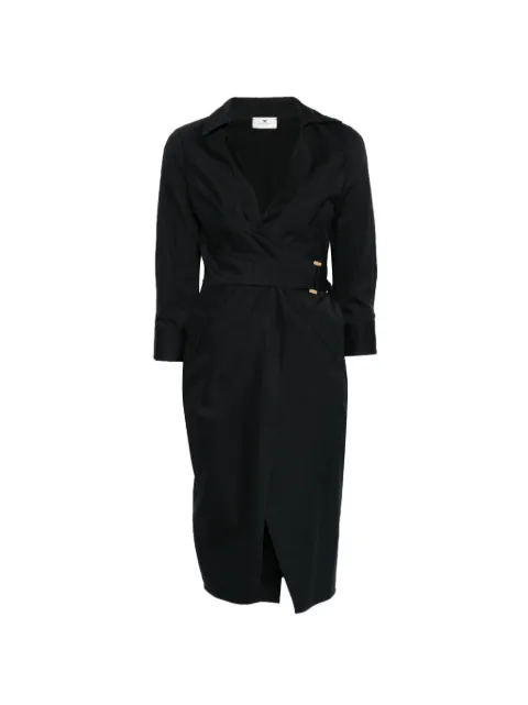 Elisabetta Franchi stretch cotton dress Black AB95562E2