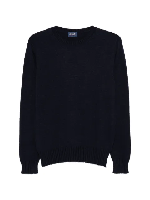 Drumohr crew-neck cotton sweater Blue D8C103SSL