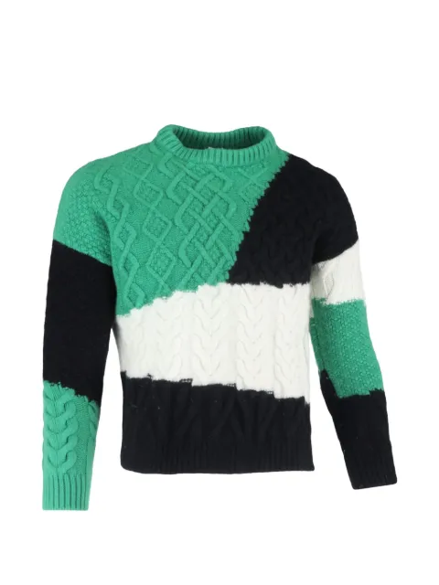 Loewe Pre-Owned cable-knit sweater Black MRPPUGBCL455499M