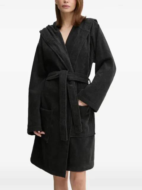 adidas hooded belted bathrobe Black JH3399