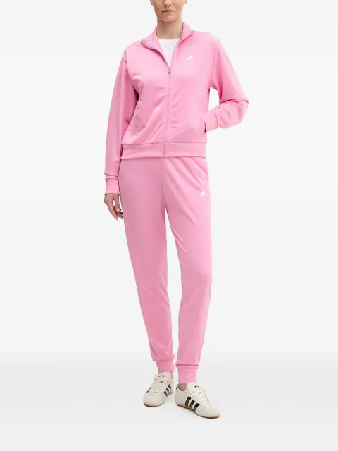 adidas zip logo tracksuit Pink KB8458