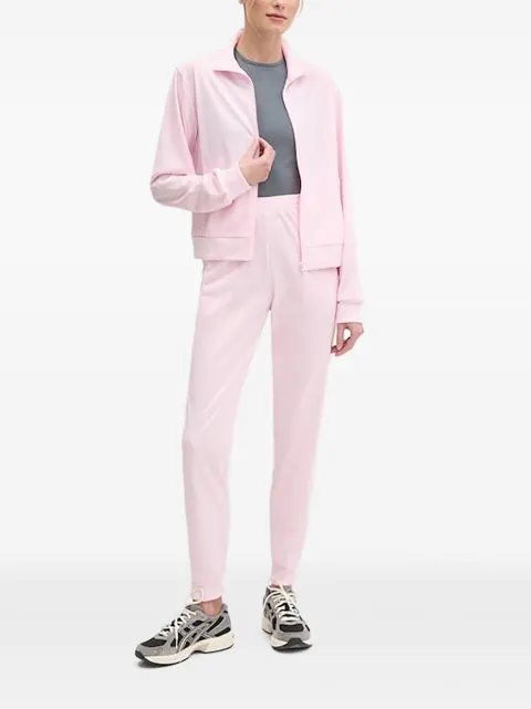 adidas zip-fastening logo-embroidered tracksuit Pink JD4476