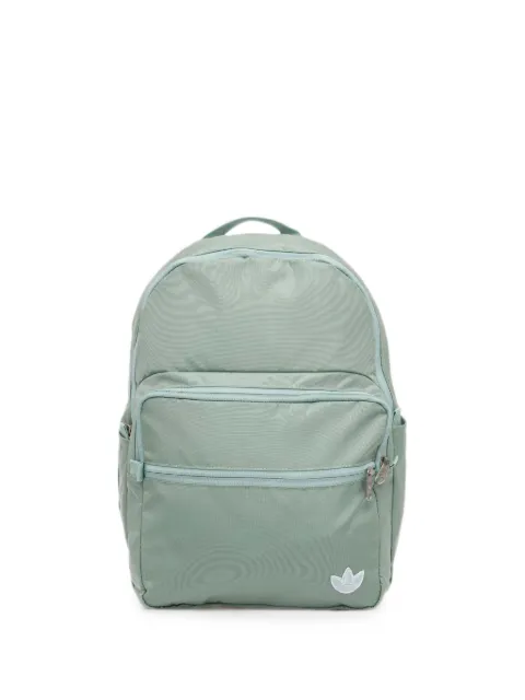 adidas logo-embroidered zip-fastening backpack Green IX7335