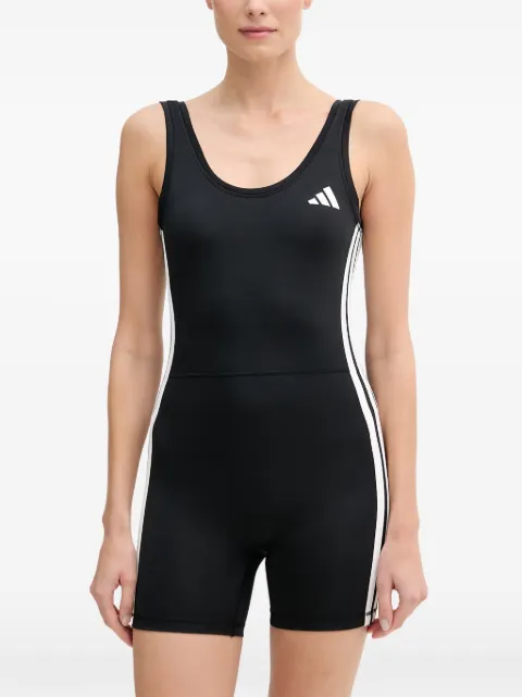 adidas logo-print playsuit Black KB7856