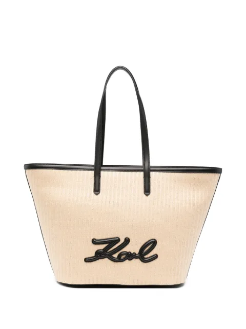 Karl Lagerfeld K/Signature tote bag Neutrals B2W30088425