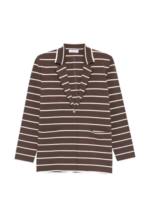 Kangra striped blazer Brown 394057
