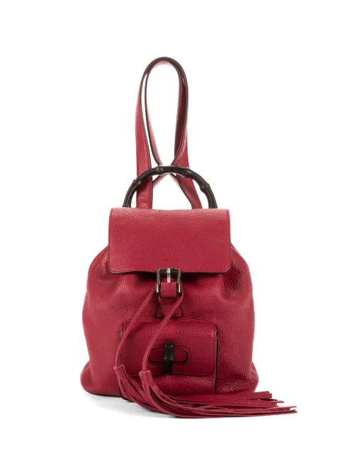 Gucci Pre-Owned buckle top-handle backpack Red 387149204990
