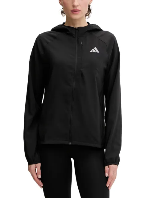 adidas logo-print hooded jacket Black KA4339