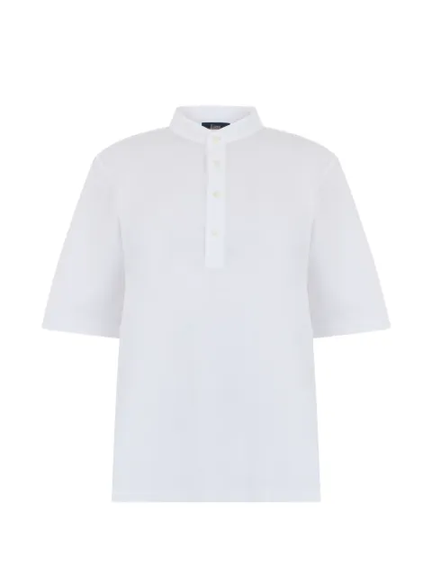 Herno button short-sleeve T-shirt White JPL00143U52005