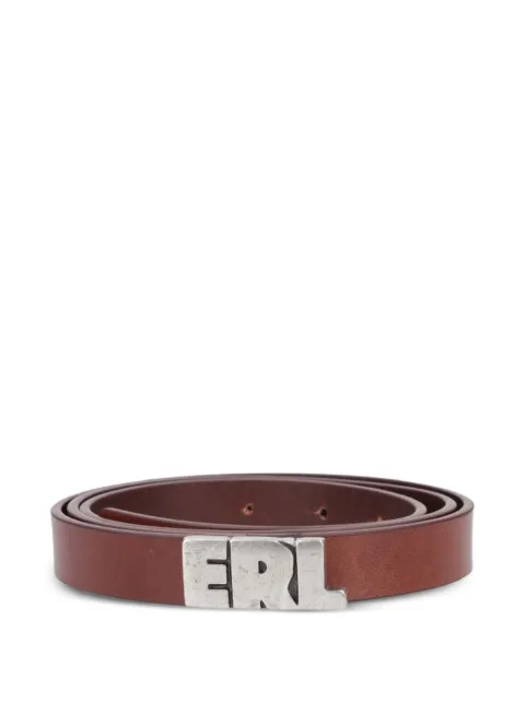 ERL logo-plaque belt Brown ERL12K054