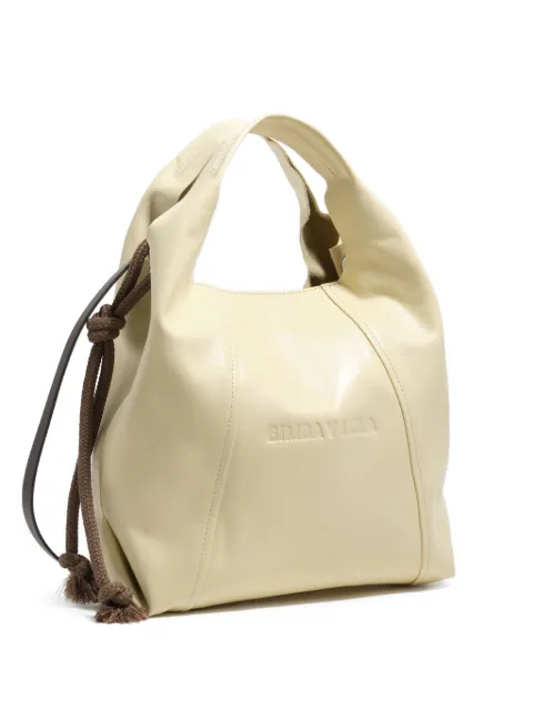 BIMBA Y LOLA embossed tie shoulder bag Neutrals 261BBAJ7O10125