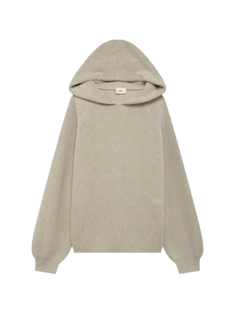 Autry hooded long-sleeve knitwear Grey HOPX025J