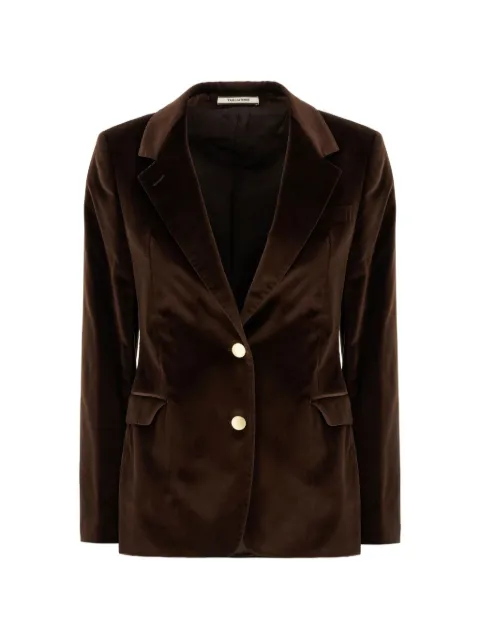 Tagliatore velvet-effect blazer Brown JPARIGI12B800020