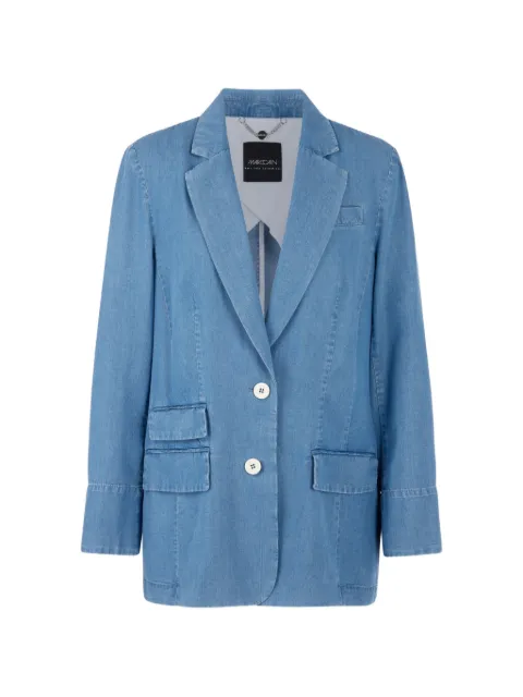 MARCCAIN pocket button oversized blazer Blue AC3424D63