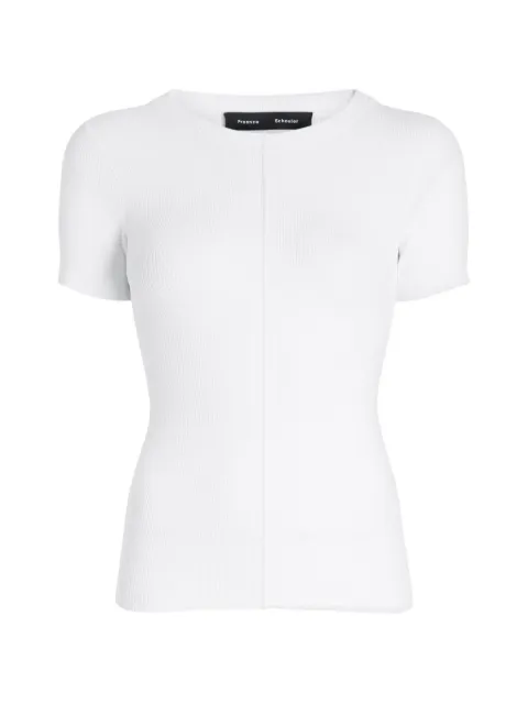 Proenza Schouler ribbed T-shirt White R2627153KY430